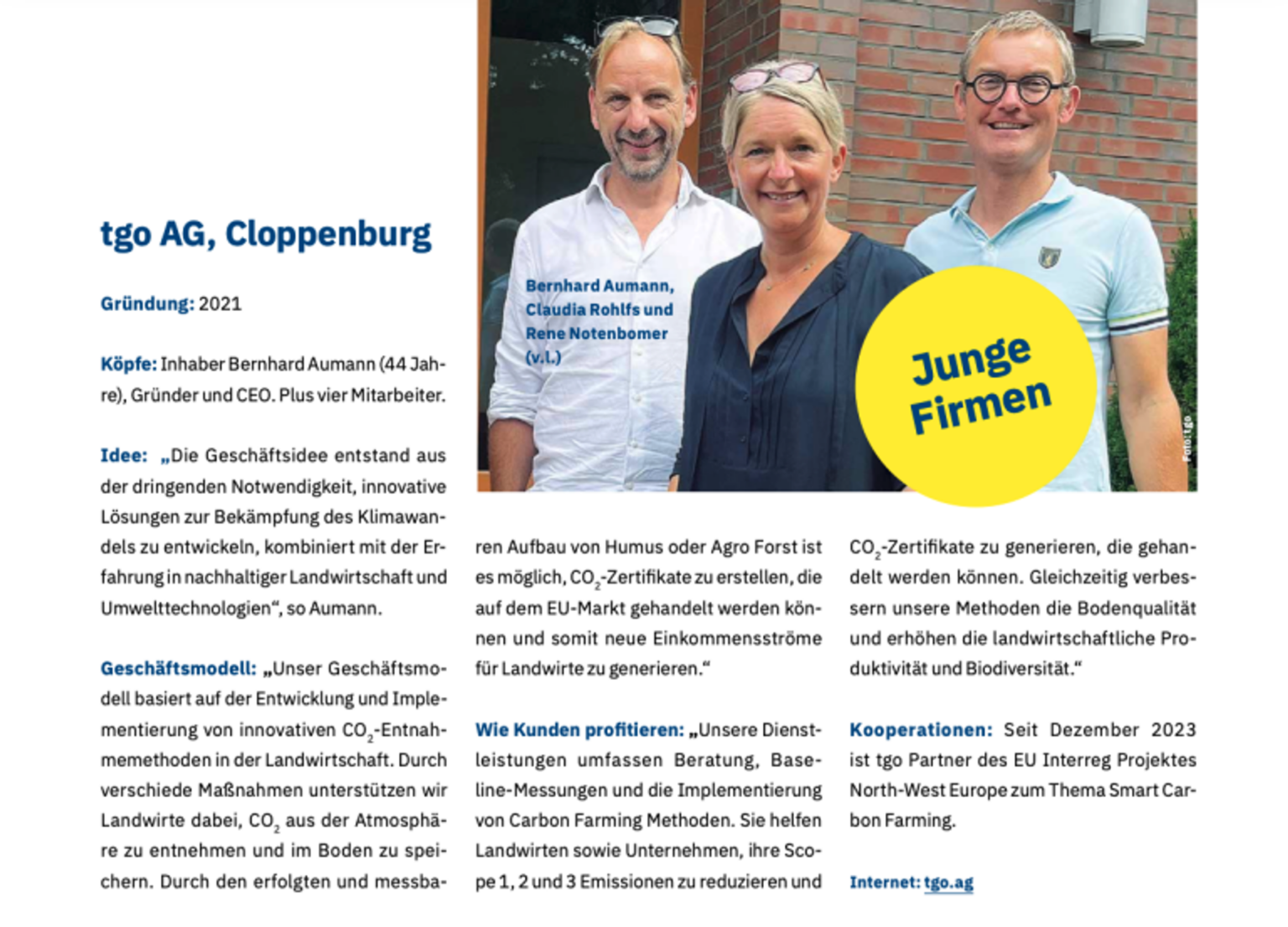 Bericht der IHK über Carbon Farming und Agroforst