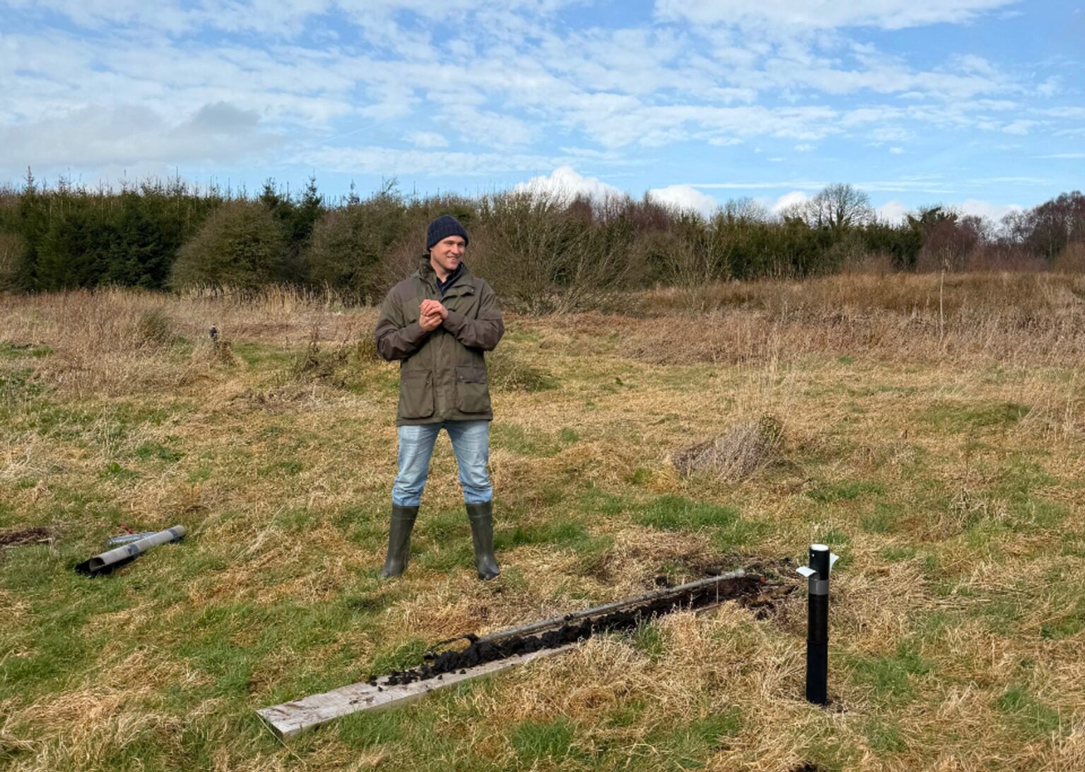 Wiedervernässtes Moor in Irland