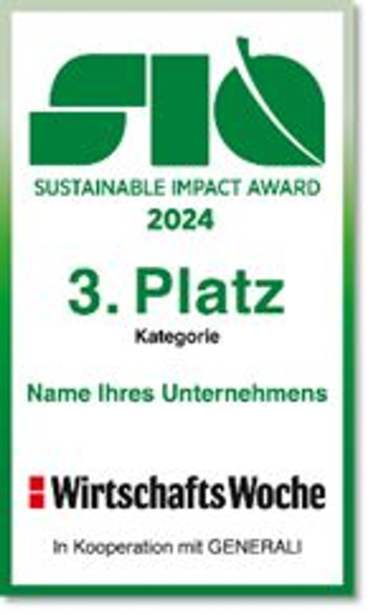 Sustainable Impact Award 2024